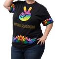 Tie-Dye Graphic Peace Hand