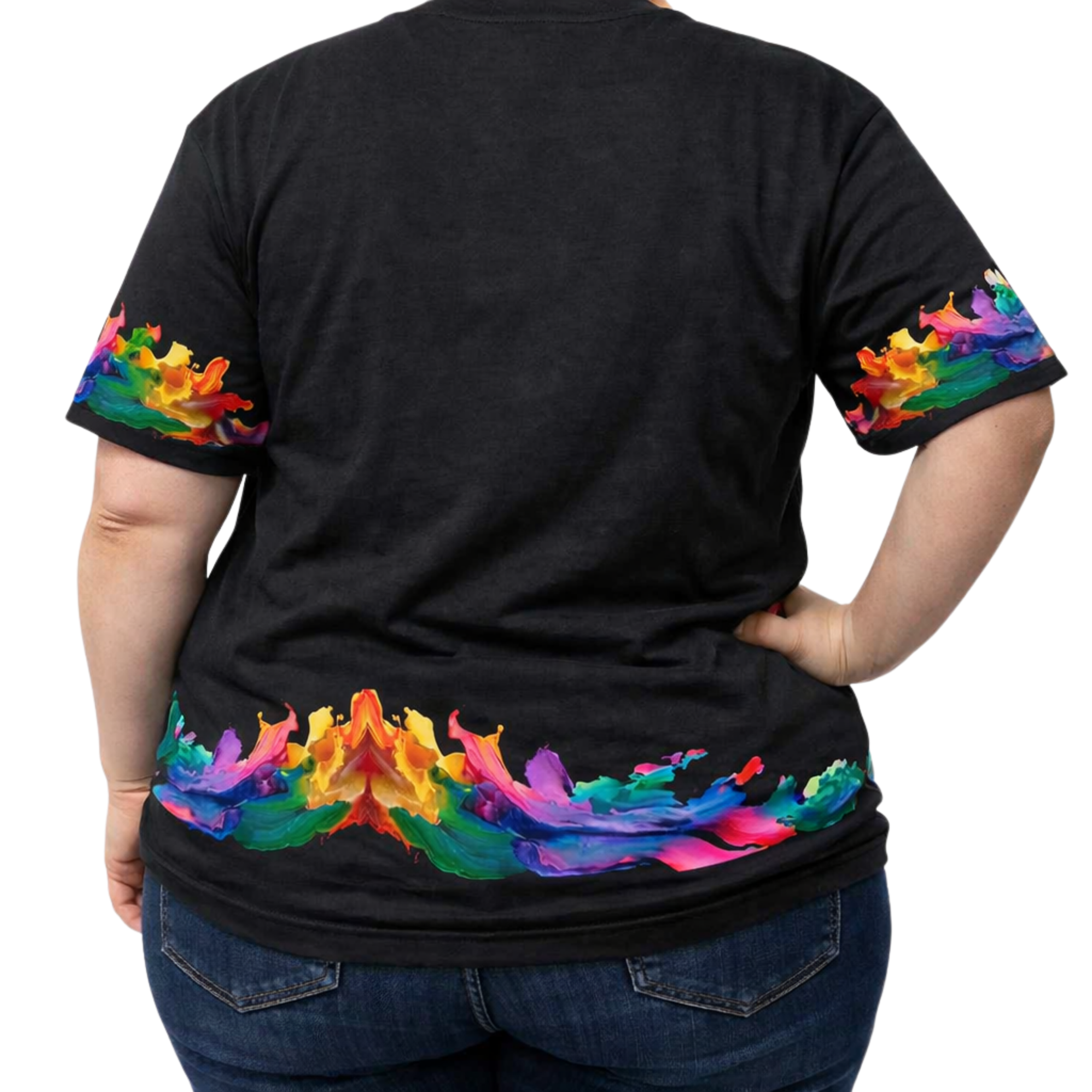 Tie-Dye Graphic Peace Hand