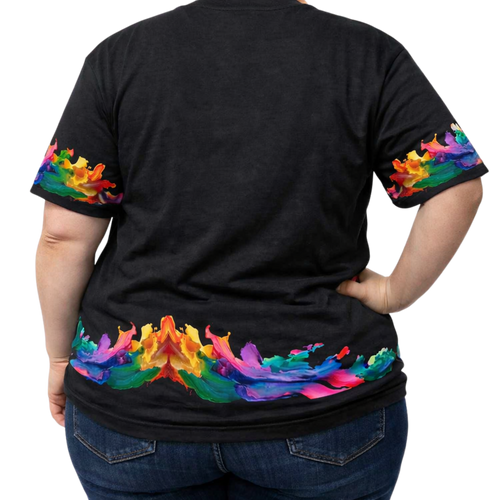 Tie-Dye Graphic Peace Hand