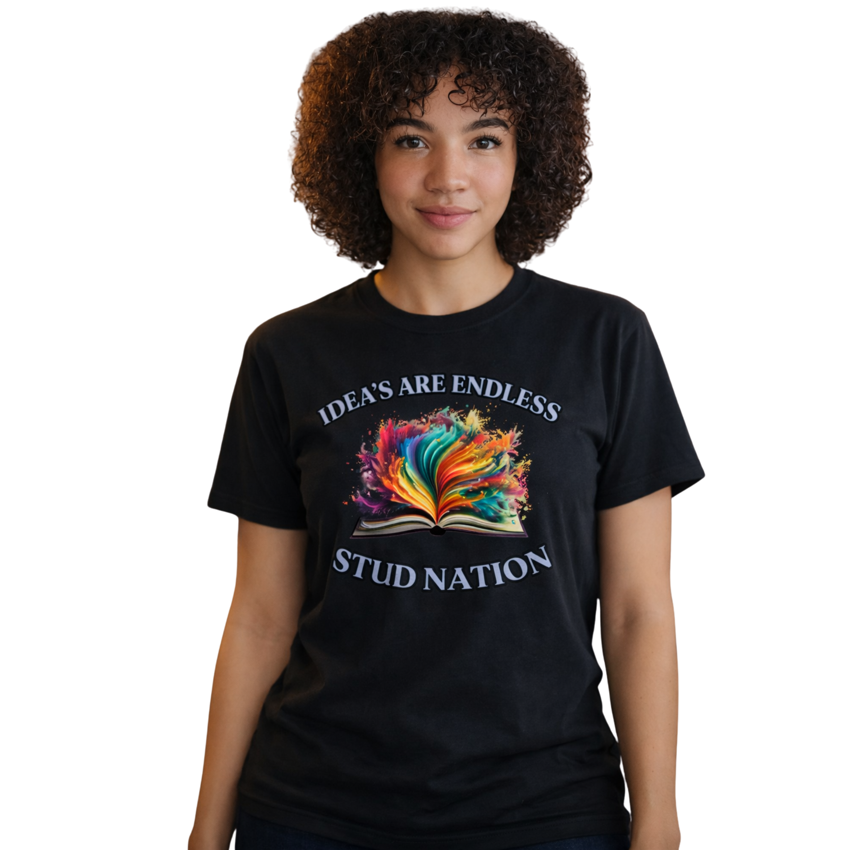 Vibrant Open-Book Graphic Tee